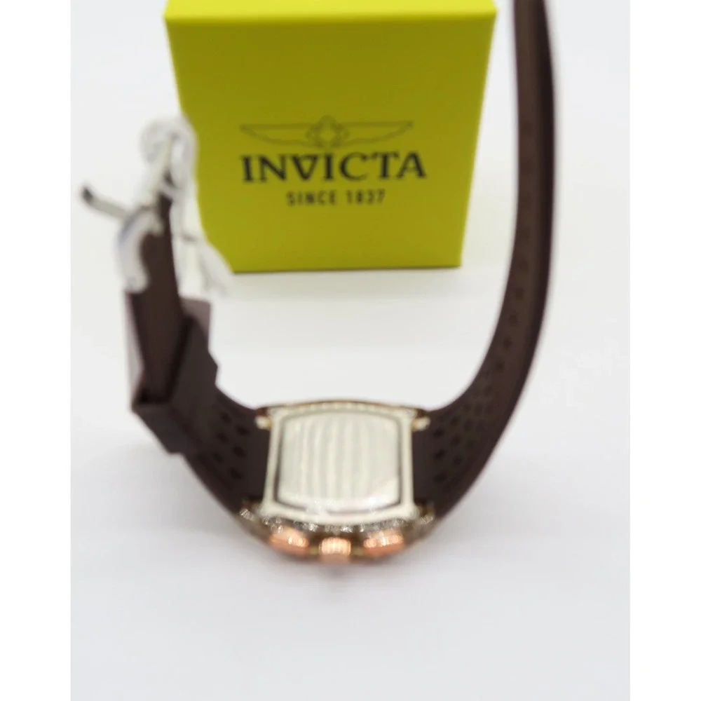 Invicta S1 Rally Men's 42mm Brown Allogrip Silicone Chronograph Watch New in Box